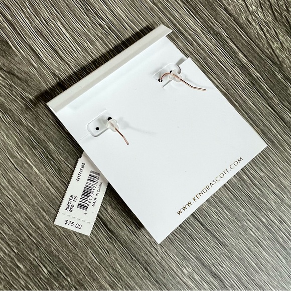 Kendra Scott Kirsten Rose Gold Filigree Dangle Earrings NWT - Picture 8 of 10